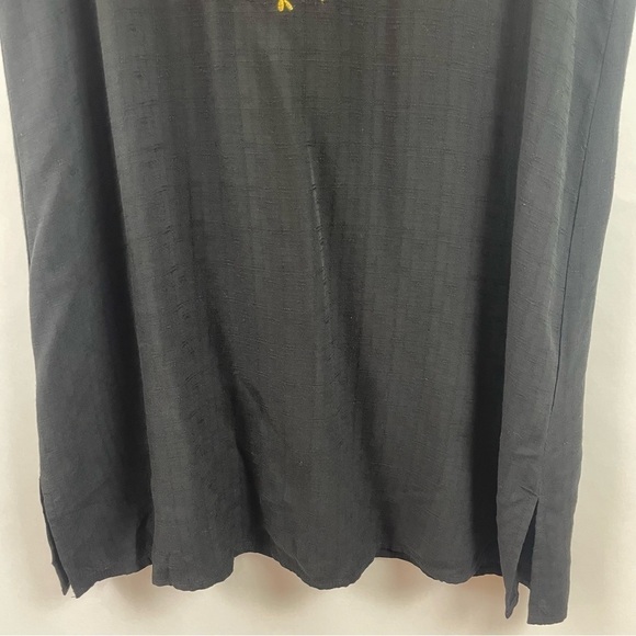 Anthropologie THML Shift Dress Black Floral Festival Bohemian Festival Peasant S - Picture 6 of 14